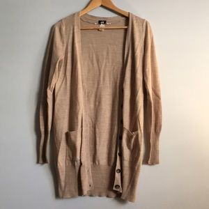 Long tan H&M Cardigan